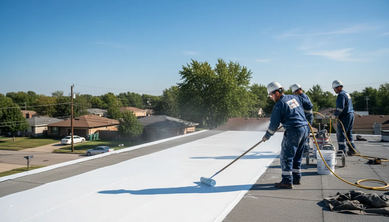 Commercial roof coating in Huntington, AR near me